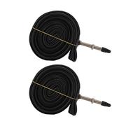 KIMISS Camera d'aria per Bici da 2 Pezzi 700x23C Valvola Presta 700c Gomma Butilica per Bici con 2 Leve per Pneumatici Camere d'aria per Bicicletta Resistenti (700X23C Bocca francese 60)