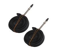 KIMISS Camera d'aria per Bici da 2 Pezzi in Gomma Butilica 700x23C Valvola Francese per Biciclette da Strada e - Installazione Semplice, Guida Confortevole, Ecologico (700X23C Bocca francese 60)