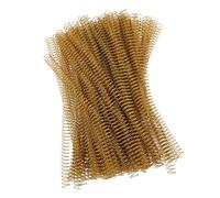 KIMISS Capacità Elevata del Foglio 100 Pezzi 100 Pc Bobine di Legame a Spirale Dia 14,3 Mm 9/16 Pollici 48 Denti 4: 1 Rapporto per Pettini e Spine 115 capacità di Foglio per Carta A4 (GOLD)