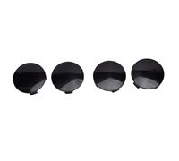 KIMISS Cappucci Centrali Ruota Anello Elastico in ABS da 57 Mm Nero per | Coprimozzo Centrale, Struttura in ABS, Anello Elastico in Acciaio Inossidabile, Finitura Lucida Testurizzata, Montaggio per