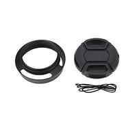 KIMISS Cappuccio di Lenti in Metallo da 43 Mm con, Black Photography Accessorio Migliorato