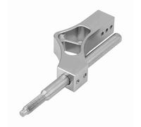 KIMISS Car in lega di alluminio e acciaio inox regolabile estensione leva in altezza (Argento)