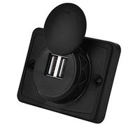 KIMISS Caricabatterie Auto USB Doppia Presa 3.1A Impermeabile
