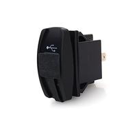 KIMISS Caricatore per Auto Doppio USB 3.1A Interruttore a Bilanciere LED