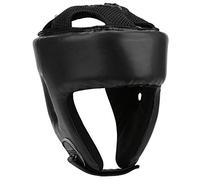 KIMISS Casco da boxe in PU, protezione per la testa di Sanda Kickboxing, regolabile, per allenamento, colore nero, taglia L (nero)