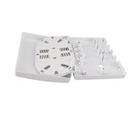 KIMISS Casella di Distribuzione in Fibra 4 FTTH FTTH Slitter Optical Desktop Mini Universal per SC FC 4 Porta Fibra Box a Porte Scatto di Splitter in per le Flange LC SC FC