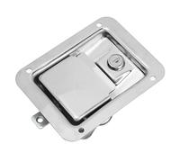 KIMISS Cassetta degli Attrezzi con Paletta di Bloccaggio per Camion e - Montaggio a Incasso per Carichi Pesanti in Acciaio Inossidabile con 2 Chiavi