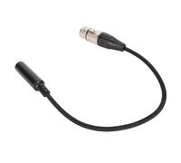 KIMISS Cavo Adattatore da Femmina XLR a 1/4 di Pollice per Connessione Al Microfono Bilanciato, Cavo Interconnessione Femmina da 6,5 Mm a 3 Pin - Soluzione Versatile da 11,8 Pollici
