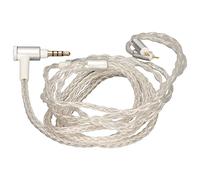 KIMISS Cavo di Aggiornamento E Hone Sostitutivo Cavo per Cuffie a 2 Pin Placcato Argento a 8 Nuclei con Microfono per C10 C16 AS10 ZS4 ZS3 ZS5 E Altri, qualità Migliorata E Bassi Chiari