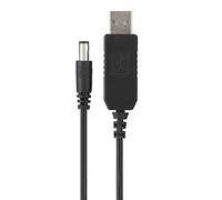 KIMISS Cavo di Alimentazione da USB a CC 5,5 X 2,1 Mm, Convertitore da V a 12 V per Lampade a LED, Router, Telecamere - Cavo di Booster di Alimentazione USB