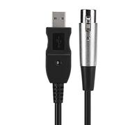 KIMISS Cavo di Collegamento Microfono da USB a XLR - Cavo da 3 Metri per la Registrazione e lo Streaming, il Suono Digitale Migliorato