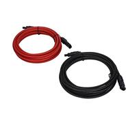 KIMISS Cavo di Estensione del Pannello Solare da 10 Piedi 10AWG ² con Connettori Maschi e Femmine Impermeabili - Tensione Nominale 1000 V DC - Sistemi Fotovoltaici Ideali, e Installazioni off Grid