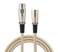KIMISS Cavo di Microfono da Maschio XLR Bilanciato - Cavo XLR a 3 Pin - 3 Metri / 9,8 Piedi di Studio e Applicazioni Dal Vivo (1 m / 3,3 piedi)