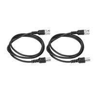 KIMISS Cavo di Prolunga Coassiale BNC da 2 Pezzi Connettore Maschio-femmina per Oscilloscopio - Rame 50Ω, Lunghezza 3,2 Piedi, Design con Resistenza Migliorata (Prolunga BNC)