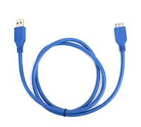 KIMISS Cavo di Trasmissione da USBA a MicroB, Disco Rigido da 5 Gbps Cavo Adattatore Esterno USB 3.0 Blu (0,3 Metri) (1 m / 3,3 Piedi)