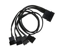 KIMISS Cavo Splitter a Ventole PWM a 4 Pin - Adattatore di Alimentazione di Alimentazione a 3 Pin PC Vel di Raffreddamento del Computer, 34 Cm/13.4in, Aumenta il Flusso d'aria, Si Adatta a Tutti i