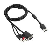 KIMISS Cavo VGA Ad Alta Definizione con Adattatore DC, Cavo VGA Flessibile da 1,8 M e di Conversione, Compatibile con Monitor CRT e LCD