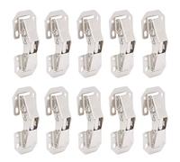 KIMISS Cerniere per Mobili a Forma di Ponte da 10 Pezzi - Foratura Richiesta, Cerniere per Porte di Facile Installazione per Mobili da, Armadi e Forniture di (Cerniera a perno con perno da