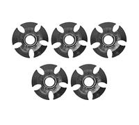KIMISS Cestini per Bastoncini da Sci Replament Bastoncini da Sci Gomma Nera 5 Pezzi Bastoncino da Trekking Gomma Neve Fango Cestino da Passeggio Bastone da Trekking Canna Sory