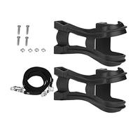 KIMISS Cinghie per Pedali Regolabili per Bici per Cinghia per Pedali di Ricambio per Cyclette - Clip per Antiscivolo in Plastica Nera