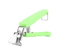 KIMISS Clamp/Holder per Ciotola Calda 2 in 1 Antiscottatura per Cottura a Microonde, Resistente Supporto per Morsetto per Piatti in Acciaio Inossidabile con Manico in Silicone (GREEN)