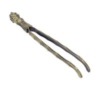 KIMISS Clamp/Holder per Pinze da tè per Uso - Pinzette Portatili in Metallo per Lavare e Servire Tazze da tè, Elegante Accessorio per la Cerimonia del (Bronzo)