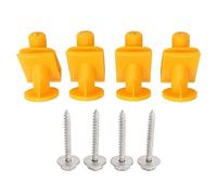 KIMISS Clip di Montaggio Sottoscocca, 8 Pezzi per Modelli Smart Fortwo W450 W451 Clip a Vite Base Motore A0019913970 Clip di Montaggio Sottoscocca Gialle