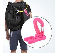 KIMISS Clip Regolatore per BCD Diving - Supporto Doppio per Tubo per Snorkeling (Rosa)