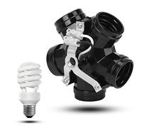 KIMISS Cluster Portalampada E27 - Supporto per Lampada a 5 Teste per Progetti di Accessori di Illuminazione Fai da Te, 220 V-250 V, Perfetto per Lampadine LED e a Incandescenza