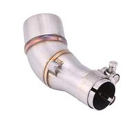 KIMISS Connettore Adattatore per Tubo di Raccordo Centrale per Marmitta Motociclette Tubo di Collegamento Centrale di Scarico Slip on Moto Tubo Centrale Scarico per R25 R3 2013