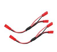 KIMISS Connettore Cavo JST Y da 2 Pezzi per 4 ESC - Spina da Femmina a Femmina per Accessori per Auto RC, Lungo 15 Cm