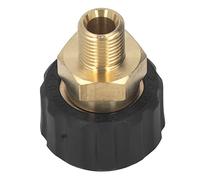 KIMISS Connettore in Ottone Adattatore di Manichetta Rondella di Pressione - Sostituzione G1/4in a M22 X 1,5 Mm per Detergenti Ad Alta Pressione, Anti Corrosione e Design Durevole (#2)