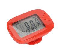 KIMISS Contapassi con Ampio Display Digitale - Contapassi Leggero e Multifunzionale per Il Monitoraggio Accurato di Passi, Calorie e Distanza per Uomini e Donne (Rosso)