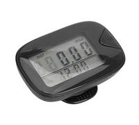 KIMISS Contapassi con Ampio Display Digitale - Contapassi Leggero e Multifunzionale per Il Monitoraggio Accurato di Passi, Calorie e Distanza per Uomini e Donne (Black)