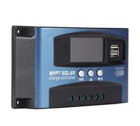 KIMISS Controller di Carica Solare MPPT per Illuminazione Stradale LED-regolatore PWM a 3 Stadi con Schermo LCD, Tecnologia di Monitoraggio di Limitazione e Multi-picco Correnti (12/24V-30A)