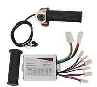 KIMISS Controller per Spazzole 24 V 500 W con Display LCD e Kit Impugnatura Acceleratore per Biciclette Elettriche, Tricicli e Scooter