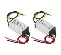KIMISS Convertitore di Tensione da 2 Pezzi DC 8-50V a 5V 3A 15W Regolatore di Tensione per Applicazioni per Auto, Yacht, Ferrovie e Aviazione