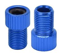 KIMISS Convertitore per Valvola per Bicicletta Presta a da 2 Pezzi/Set - Adattatore per Pompa per Mountain Bike, Lega di Alluminio e Gomma, Convertitore per Ugello dell'Aria per Un Comodo Pompaggio