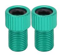 KIMISS Convertitore per Valvola per Bicicletta Presta a da 2 Pezzi/Set - Adattatore per Pompa per Mountain Bike, Lega di Alluminio e Gomma, Convertitore per Ugello dell'Aria per Un Comodo Pompaggio