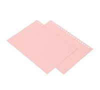 KIMISS Copertine di Rilegatura a Foglie Sciolte A5 Flessibili 20 Fogli - Coperture di Presentazione PP Resistenti per e Uso Scolastico, Impermeabile e Riutilizzabile (PINK)
