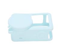 KIMISS Copertura Esterna in Morbido Silicone, Protezione per Obiettivo Integrata con Cinghia per Appendere, Scocca Ammortizzante per L'uso Quotidiano della Fotocamera Sportiva (BLUE)