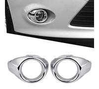 KIMISS Coperture per fendinebbia Coppia di Paraurti Anteriore Fendinebbia Fendinebbia Cornice Copertura Trim per Focus 2012-2014 Argento