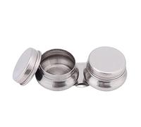 KIMISS Coppa di Palette Doppia in Acciaio Inossidabile con Coperchio di Grande Contenitore Solvente per Olio per Megilp Stoccaggio di Miscelazione Trementina, Strumento Artista Portatile