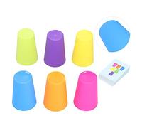 KIMISS Coppe di Impilamento Colorate Set di Giochi con Carte fotografiche- Eapy Toys per Genitore-interazione, Sviluppa Coordinazione Occhio-mano e Ragionamento Logico (Stack Cup per partita a