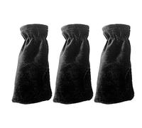 KIMISS Copri Pedali per Pianoforte - Custodia Protettiva da 3 Pezzi per Pianoforti Verticali e - Materiale Morbido in Pleuche con Fascia Elastica (BLACK)