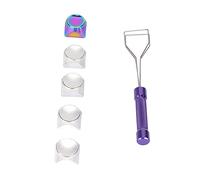 KIMISS Copritasti in Metallo da 5 Pezzi, Placcatura a Colori Copritasti con Trame Bellissime Special Touch Decorative XDA per Tastiera Meccanica Nera (Argento)