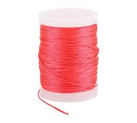 KIMISS Corda per Bcy Filo per Servire Fibra di Nylon 400D 120M Corda in Nylon Resistente Filo per Servire Corda per Forniture per Tiro con L' (Nero Bianco) (Rosso)
