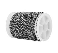 KIMISS Corda per Bcy Filo per Servire Fibra di Nylon 400D 120M Corda in Nylon Resistente Filo per Servire Corda per Forniture per Tiro con L' (Nero Bianco) (Nero Bianco)
