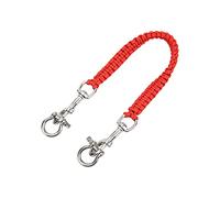 KIMISS Cordino per Fotocamera Subacquea - Accessorio Resistente Alla Corrosione e Girevole a 360° per la Fotografia Subacquea con Gancio in Acciaio Inossidabile (rosso)