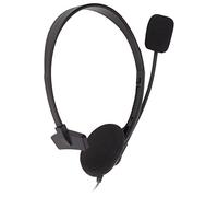 KIMISS Cuffia Telefonica S480 con Spina da 3,5 Mm - Cuffia Monoauricolare con Riduzione del Rumore per PC, Comunicazione Chiara, Regolabile per il Servizio Clienti,